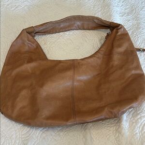 Tan Leather Hobo Bag with dust bag.